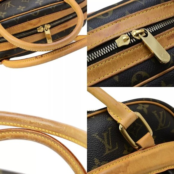 LOUIS VUITTON Mitzi Tote Hand Bag Monogram Leather Brown Spain - Picture 12 of 15